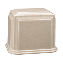 Companion Cultured Granite Cremation Urn for Ashes - Cream