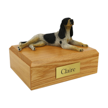 Coonhound, Lying Down Figurine Pet Cremation Urn - Funeral.com, Inc.
