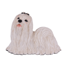 Cream Maltese Figurine Extra Large Pet Urn - Funeral.com, Inc.