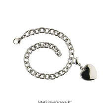 Cremation Bracelet with Heart Charm - Funeral.com, Inc.