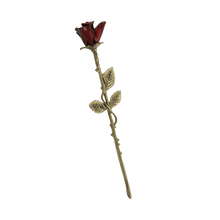 Crimson Rose with Bronze Stem Keepsake Urn - Funeral.com, Inc.
