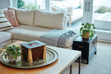 Dark Cherry Bamboo Adult Cremation Urn with Photo Frame - Funeral.com, Inc.