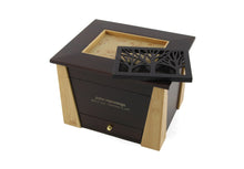 Dark Cherry Bamboo Adult Cremation Urn with Tree Design - Funeral.com, Inc.