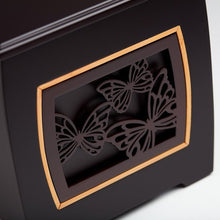 Dark Cherry MDF Bamboo Framed Butterfly Adult Cremation Urn - Funeral.com, Inc.
