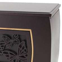 Dark Cherry MDF Bamboo Framed Butterfly Extra Large Cremation Urn - Funeral.com, Inc.