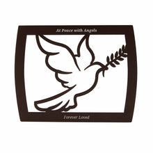 Dark Cherry MDF Bamboo Framed Dove Extra Large Cremation Urn - Funeral.com, Inc.