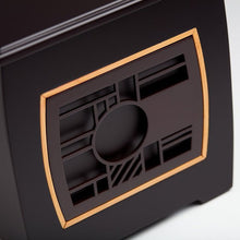 Dark Cherry MDF Bamboo Framed Geometric Adult Cremation Urn - Funeral.com, Inc.