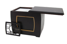 Dark Cherry MDF Bamboo Framed Geometric Extra Large Companion Urn - Funeral.com, Inc.