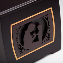 Dark Cherry MDF Bamboo Framed Mother & Child Adult Cremation Urn - Funeral.com, Inc.