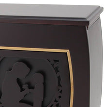 Dark Cherry MDF Bamboo Framed Mother & Child Adult Cremation Urn - Funeral.com, Inc.