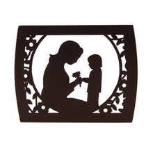 Dark Cherry MDF Bamboo Framed Mother & Child Adult Cremation Urn - Funeral.com, Inc.