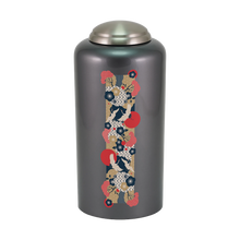Dark Gray Brass Crane Artwork Adult Cremation Urn - Funeral.com, Inc.