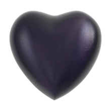Deep Purple Aluminum Heart Keepsake Urn - Funeral.com, Inc.