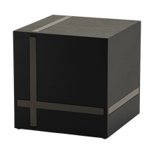 Ebony and Gray Contemporary Extra Large Cremation Urn - Funeral.com, Inc.