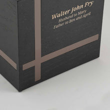 Ebony and Gray Contemporary Extra Large Cremation Urn - Funeral.com, Inc.