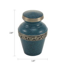 Elysium Evening Blue Keepsake Urn - Funeral.com, Inc.