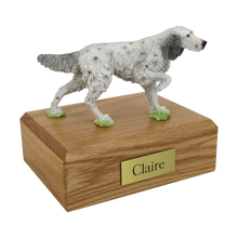 English Setter, Ears Down Figurine Pet Cremation Urn - Funeral.com, Inc.