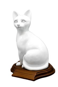 Faithful Feline, Sitting Pet Cremation Urn - Funeral.com, Inc.