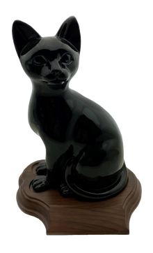 Faithful Feline, Sitting Pet Cremation Urn - Funeral.com, Inc.
