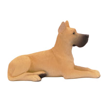 Fawn Great Dane, Ears Up Lying Down Figurine Pet Cremation Urn - Funeral.com, Inc.