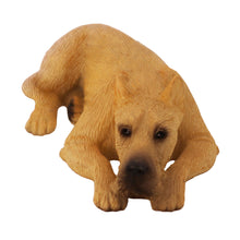 Fawn Great Dane with Ears Up, Lying Down Figurine Pet Cremation Urn - Funeral.com, Inc.