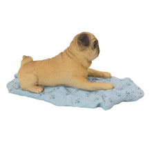 Fawn Pug, Lying Down on a Blanket Figurine Pet Cremation Urn - Funeral.com, Inc.