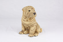 Fawn Shar Pei Resin Figurine Large Pet Urn - Funeral.com, Inc.