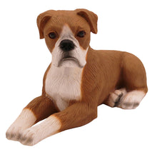 Fawn & White Boxer, Ears Down Lying Down Figurine Pet Cremation Urn - Funeral.com, Inc.