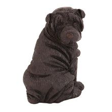 Female Black Shar Pei, Sitting Figurine Pet Cremation Urn - Funeral.com, Inc.