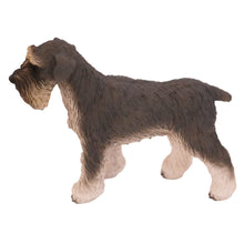 Female Gray Schnauzer, Ears Down Standing Figurine Pet Cremation Urn - Funeral.com, Inc.