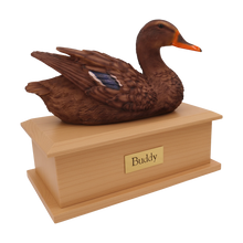 Female Wild Mallard Duck Decoy Figurine Extra Large Pet Urn - Funeral.com, Inc.