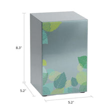 Foliage Leaf Pewter Companion Urn - Left Side - Funeral.com, Inc.