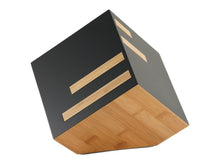 Geometric Bamboo Matte Black Adult Cremation Urn - Funeral.com, Inc.