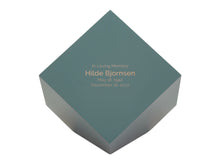 Geometric Bamboo Matte Sage Adult Cremation Urn - Funeral.com, Inc.