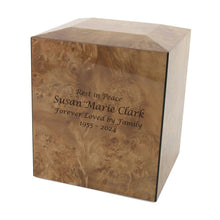Geometric Natural with Divider Companion Urn - Funeral.com, Inc.