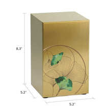 Ginkgo Leaf Bronze Companion Urn - Left Side - Funeral.com, Inc.