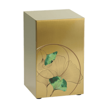 Ginkgo Leaf Bronze Companion Urn - Left Side - Funeral.com, Inc.