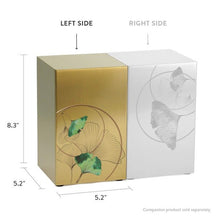 Ginkgo Leaf Bronze Companion Urn - Left Side - Funeral.com, Inc.