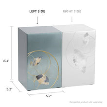 Ginkgo Leaf Pewter Companion Urn - Left Side - Funeral.com, Inc.