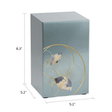 Ginkgo Leaf Pewter Companion Urn - Left Side - Funeral.com, Inc.