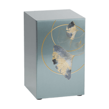 Ginkgo Leaf Pewter Companion Urn - Right Side - Funeral.com, Inc.