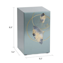Ginkgo Leaf Pewter Companion Urn - Right Side - Funeral.com, Inc.