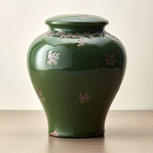 Gloss Forest Green Ceramic Adult Cremation Urn - Funeral.com, Inc.