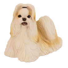Gold and White Doll Face Shih Tzu, Standing Figurine Pet Cremation Urn - Funeral.com, Inc.