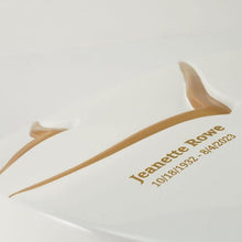 Gold Bird Textured Glossy White Ceramic Adult Cremation Urn - Funeral.com, Inc.