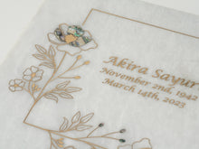 Gold Wildflower White Marble Adult Cremation Urn - Funeral.com, Inc.