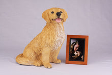 Golden & Cream Coat Golden Retriever Figurine Extra Large Pet Urn - Funeral.com, Inc.
