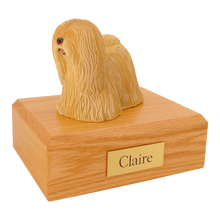 Golden Lhasa Apso, Standing Figurine Pet Cremation Urn - Funeral.com, Inc.
