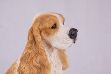 Golden & White American Cocker Spaniel Figurine Extra Large Pet Urn - Funeral.com, Inc.