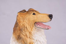 Golden & White with Darker Shades Collie Figurine Extra Large Pet Urn - Funeral.com, Inc.